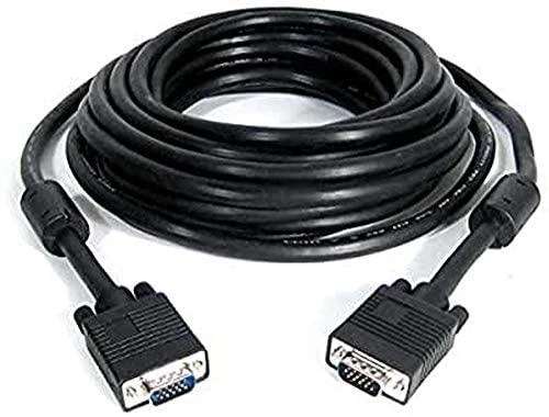 Gembird „Cablexpert Premium VGA HD15M/HD15M“ dvigubai ekranuotas su 2 ferito šerdimis, 15M kabelis, Juodas | Cablexpert