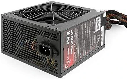 GEMBIRD maitinimo blokas 600W aktyvus PFC 12 cm ventiliatorius 80+ bronzos spalvos dėžutė