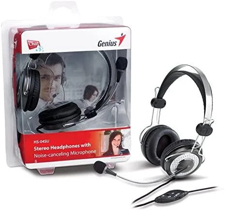 KYE GENIUS Ausinės HS-04 SU stereo ausinės noise-canceling microphone in line garsumo valdymas in line microphone su mute function