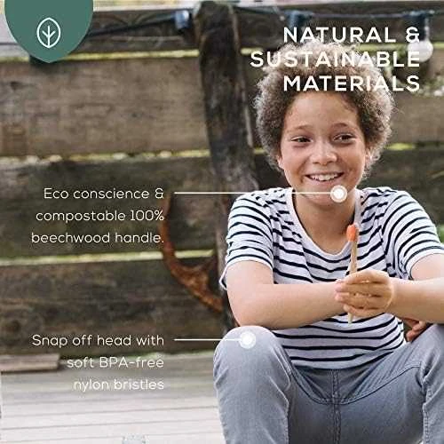 Georganics Georganics, ekologiškas buko medienos dantų šepetėlis, FIRM