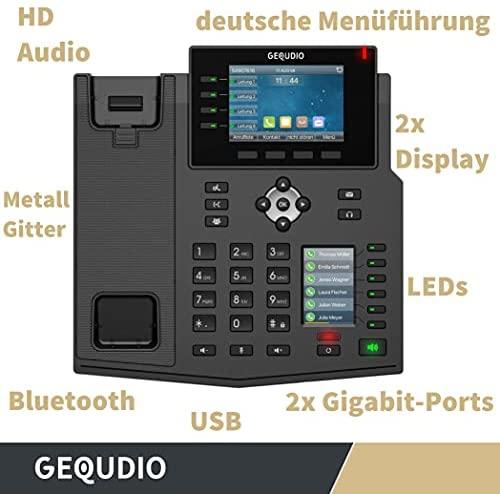 Telefonas GEQUDIO GX5+ Rinkinys telefonu IP su adapteriu