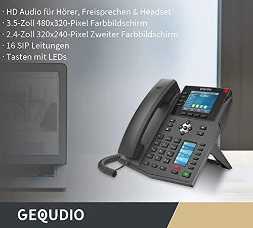 Telefonas GEQUDIO GX5+ Rinkinys telefonu IP su adapteriu