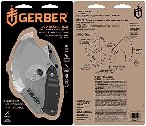 Peilis Gerber Downwind Ulu - Juodas