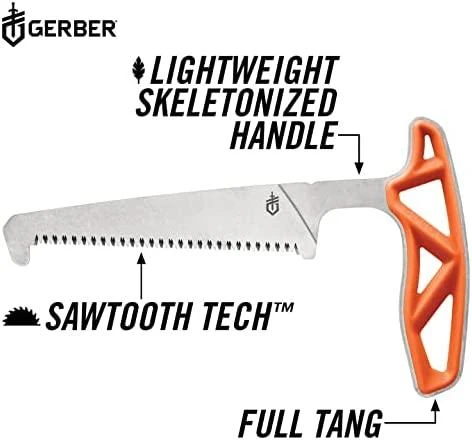 Medžioklinis pjūklas kaulams Gerber Exo-Mod Saw 30-001810, Oranžinis