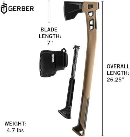 Gerber kirvis Bushcraft Axe - Coyote (didelis)