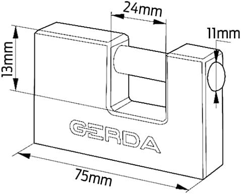 PAKALUKAS ŽALVARINIS GERDA 75mm