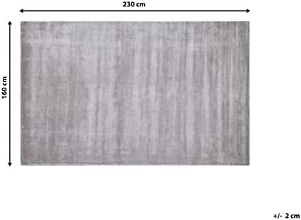 Beliani Kilimas GESI II šviesiai pilkas 160 x 230 cm viskozė