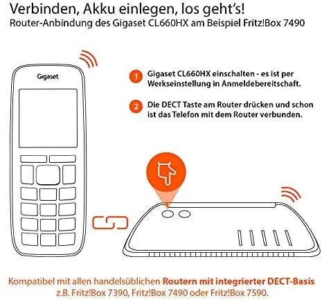 Gigaset CL660HX papildomas ragelis telefonui, pilkas
