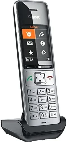 GIS Gigaset COMFORT 500HX Analoginio ryšio / DECT telefonas Skambintojo ID Juoda, Sidabras