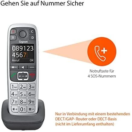 GIS Gigaset E560HX Analoginio ryšio / DECT telefonas Skambintojo ID Pilka, Sidabras
