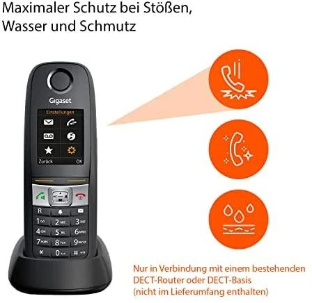 GIS Gigaset E630HX DECT telefono ragelis Skambintojo ID Juoda