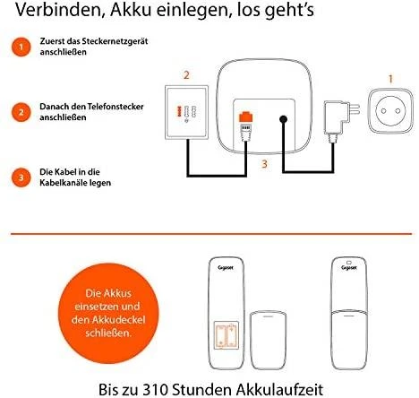 GIS Gigaset E720 Analoginio ryšio / DECT telefonas Skambintojo ID Juoda