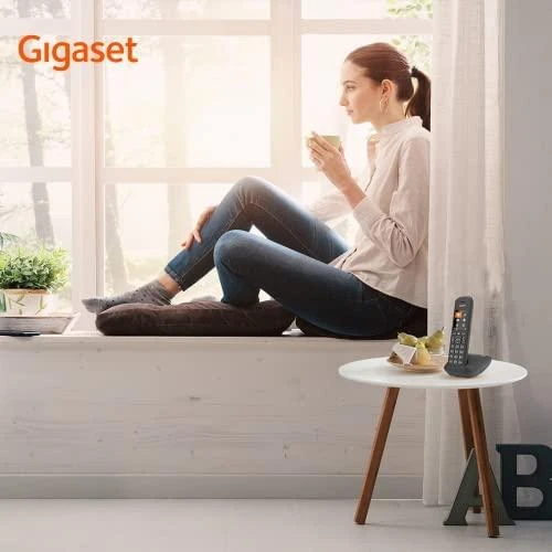 GIS Gigaset C575 Analoginio ryšio / DECT telefonas Skambintojo ID Juoda
