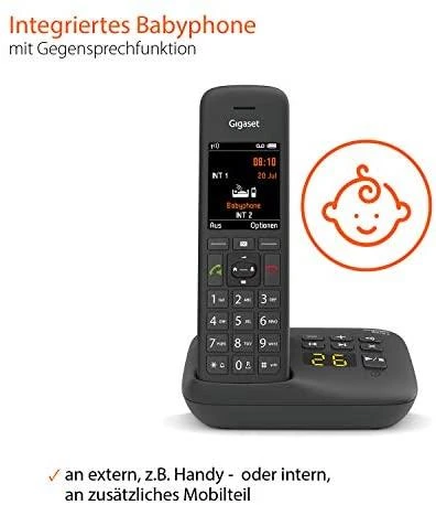 Gigaset C575A belaidis telefonas su atsakikliu - juodas