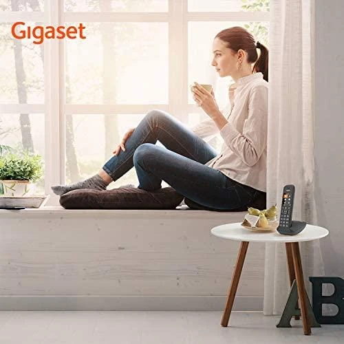 GIS Gigaset C575A Duo Analoginio ryšio / DECT telefonas Skambintojo ID Juoda