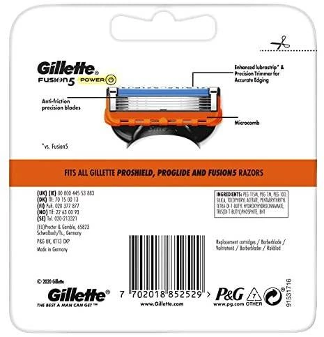 „Gillette Fusion5 Power“ pakaitinis peiliukas vyrams, 1 vnt. pakuotė