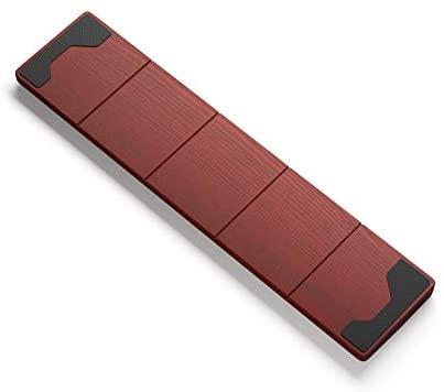 Glorious Wooden Golden Oak klaviatūros riešų atrama 19mm - Full size 43x10cm