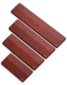 Glorious Wooden Golden Oak klaviatūros riešų atrama 19mm - Full size 43x10cm