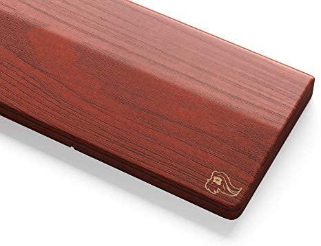 Glorious Wooden Golden Oak klaviatūros riešų atrama 19mm - Full size 43x10cm