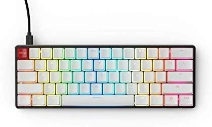 Pakaitiniai klaviatūros klavišai Glorious Aura Keycaps - 105vnt, ANSI, US išdėstymas, Balti