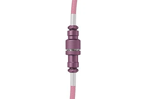 Glorious Coiled Cable susuktas klaviatūros laidas Prism Rožinė, USB-C į USB-A – 1,37m, rožinės spalvos