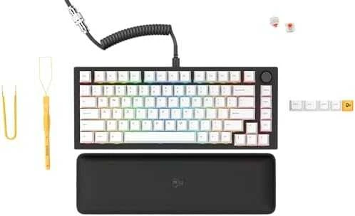 Glorious GMMK Pro Juodas Slate 75% TKL klaviatūra – Pre built, ANSI išdėstymas – juodos spalvos