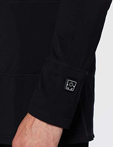 Šildomi marškinėliai T-Shirt Glovii GJ1 su baterija (iki 6val.) - Juodas XL