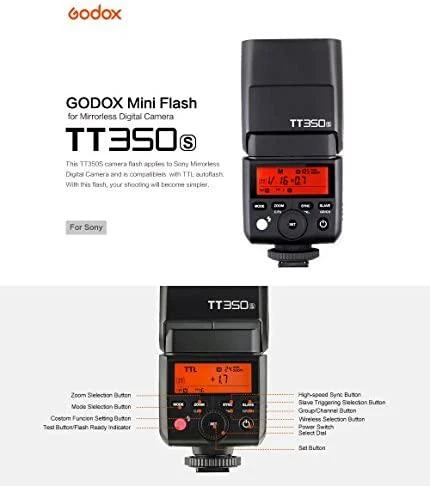 Godox TT350 speedlite, skirta Sony
