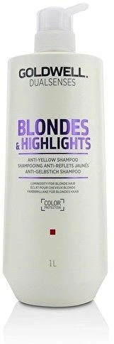 Šviesintų plaukų šampūnas Goldwell Blondes&amp;Highlights Anti-Geltona Šampūnas 1000ml