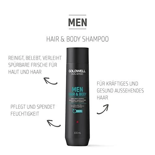Vyriškas plaukų ir kūno šampūnas Goldwell Men Hair &amp; Body Šampūnas 300ml