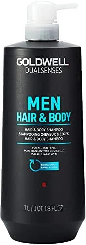 Vyriškas plaukų ir kūno šampūnas Goldwell Men Hair & Body, 1000 ml