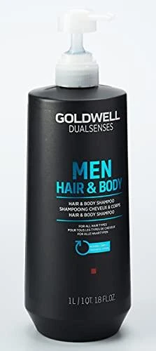 Vyriškas plaukų ir kūno šampūnas Goldwell Men Hair & Body, 1000 ml