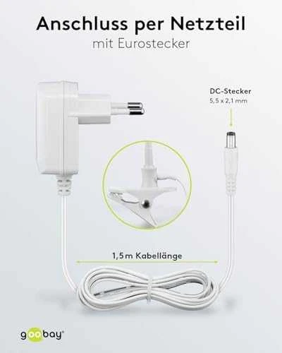 Kosmetinė didinamojo stiklo lempa 30xLED 6W 480lm Goobay K/S