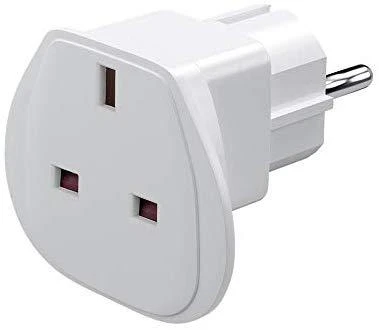 Goobay TECHLY 942709 Techly Maitinimo kištuko adapteris UK/EU 13A, UK/BS - CEE 7/7 baltas
