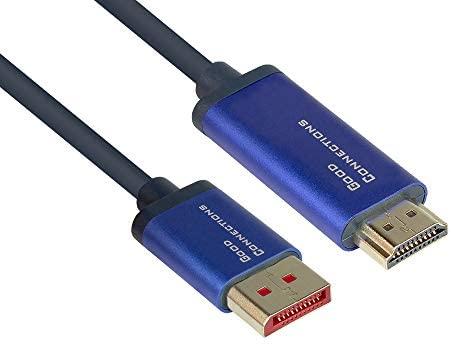 AV adapteris Alcasa Alcasa 4860-SF050B Kabelio adapteris 5m DisplayPort HDMI Mėlynas