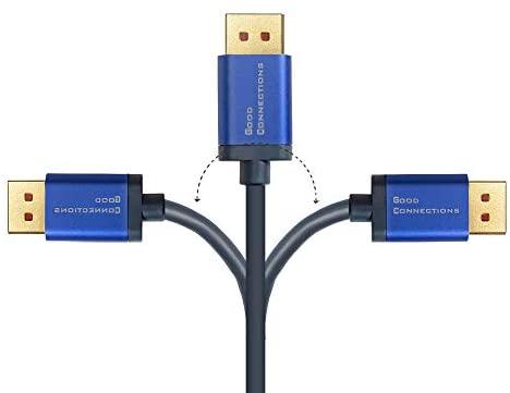 AV adapteris Alcasa Alcasa 4860-SF050B Kabelio adapteris 5m DisplayPort HDMI Mėlynas