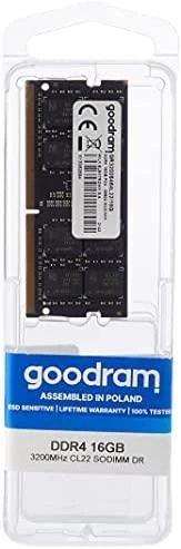 Nešiojamo kompiuterio atmintis GOODRAM 16GB DDR4 3200MHz SODIMM CL22