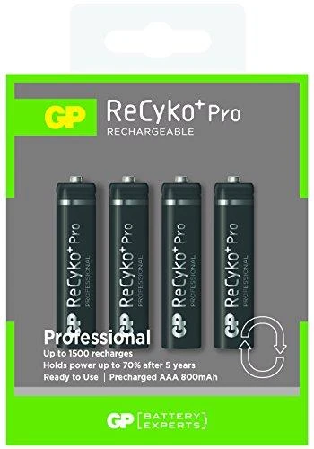 GP Baterija GP Baterija (AAA) Įkraunama RECYKO+ Pro NIMH R03, GPRHCH83B205, (4 baterijos / lizdinė plokštelė), 800 mAh