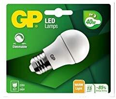 GP - LED lemputė, mini rutulinė, E27, DIM, 6W (40W), 470lm,