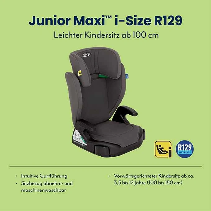 Automobilinė kėdutė Graco Junior Maxi R129, Rudos spalvos