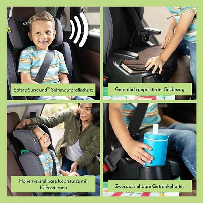 Automobilinė kėdutė Graco Junior Maxi R129, Rudos spalvos