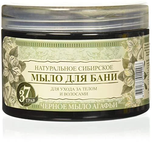Bania Agafii EUROBIO TSA muilas pirčiai juodas, 500 ml