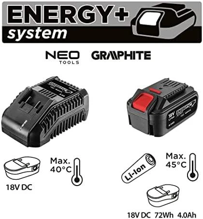 Graphite įkroviklis ir akumuliatorius