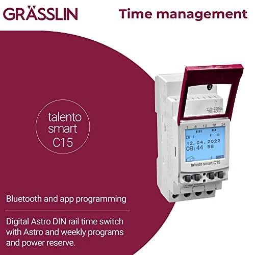 GRASSLIN Talento Smart C15 savaitinis astronominis 1 kanalo laikmatis