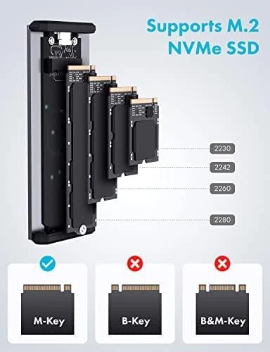 Kietasis diskas Nezatříděno Graugear prijungimo stotelė GRAUGEAR externes Gehäuse M.2NVMe SSD PCIe3.0 10Gbit mažmeninė prekyba