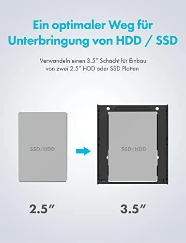 Nezatříděno Graugear GRAUGEAR Konverter M.2 NGFF SSD/HDD 2,5" auf 3,5'' SATA