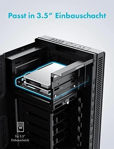 Nezatříděno Graugear GRAUGEAR Konverter M.2 NGFF SSD/HDD 2,5" auf 3,5'' SATA