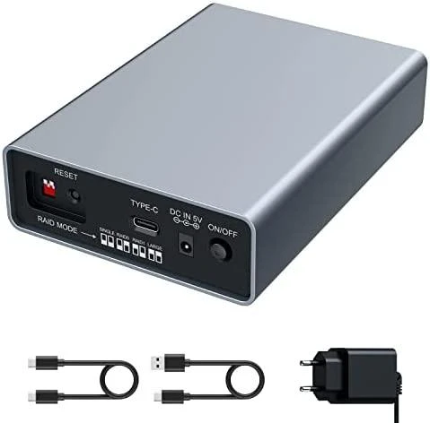 GAU GRAUGEAR G-25RD2-AC-10G saugojimo diskų korpusas HDD / SSD aptvaras Sidabras 2.5″