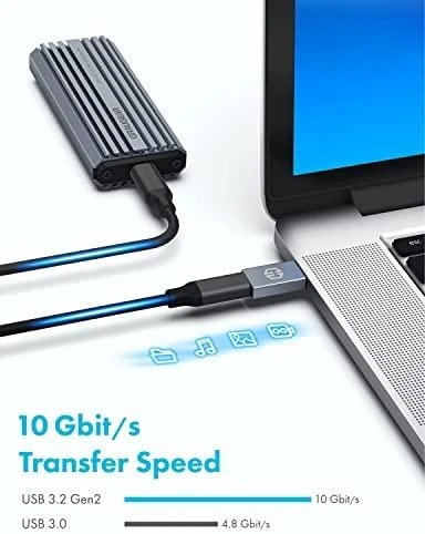 USB adapteris Graugear USB-C - USB Sidabrinis (G- AD- CTA- 10G)
