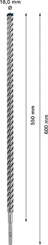 Bosch SDS-plus-7X grąžtas 18x550x600mm, 1 vnt.